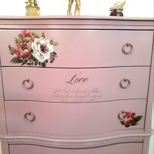 Gorgeous newly refinished with love and class tall dresser for your home.